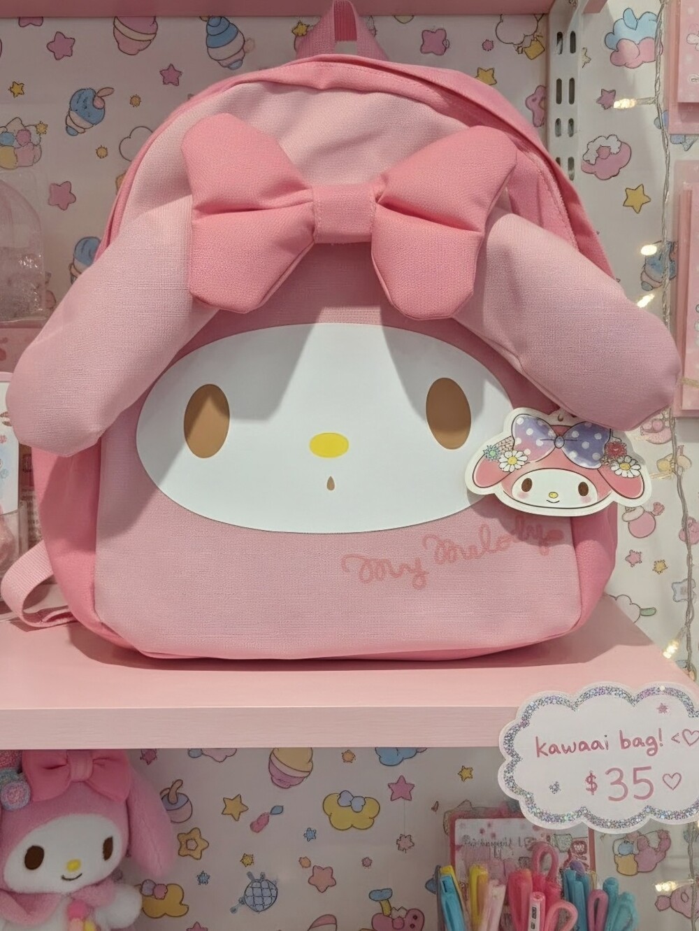 NWT Rare Sanrio My Melody Backpack Ears And Bow Kids Backpack **See Description